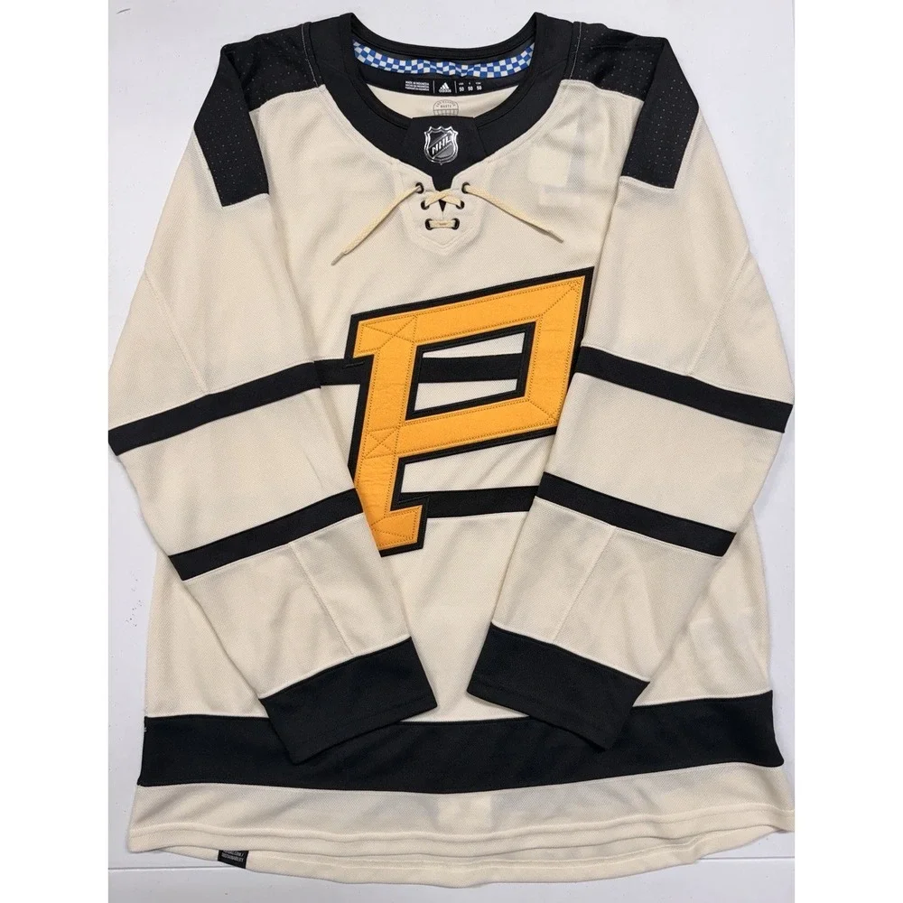 Adidas NHL Pittsburgh Penguins Hockey Jersey Sz 50 Medium Winter Classic NWT